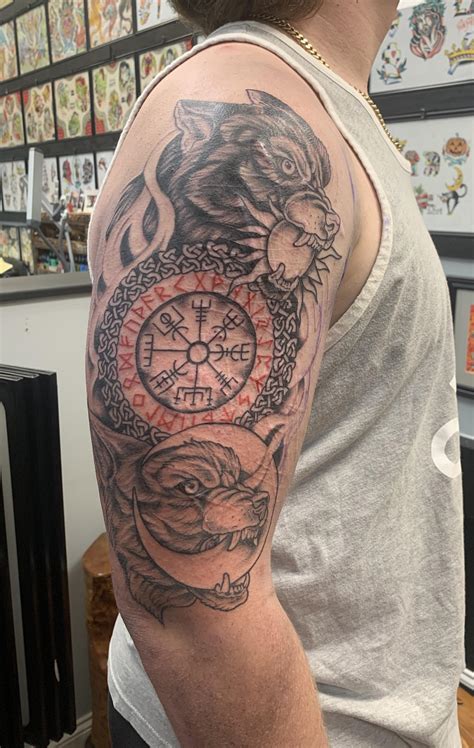 Brand New Norse Mythology Tattoo By Karelyn Corcoran Great Wolf