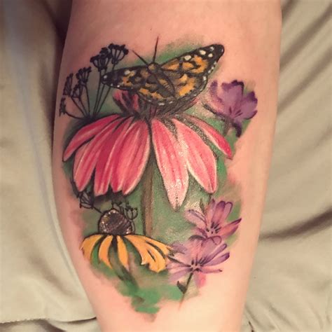 Butterfly Garden Tattoo Designs Robbin East