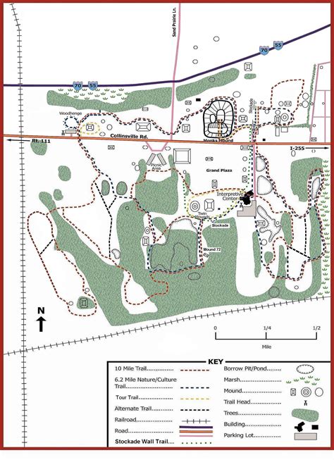 Cahokia Mounds Map