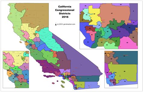 California Congressional Districts Map Lityreel