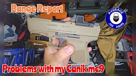 Canik Mete Mc9 Problems At The Range Light Primer Strikes And Optic