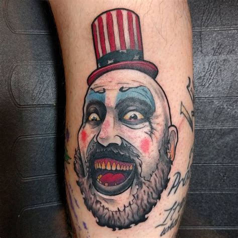 Captain Spaulding Done By Schuylertattoo At Tramp Art Studios In