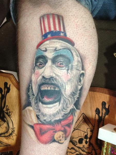 Captain Spaulding Tattoo By Dave Paulo Weird Tattoos Tattoo