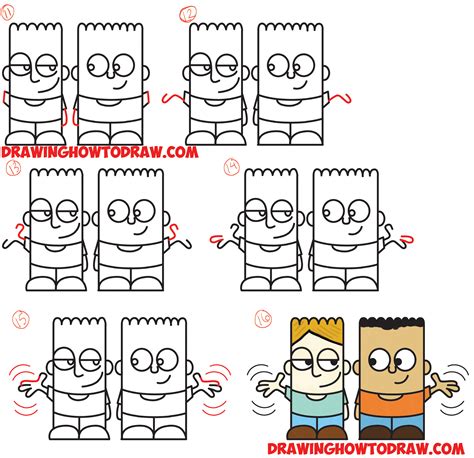 Cartoon Characters Easy Cartoon Drawing Step By Step I Hope You Find