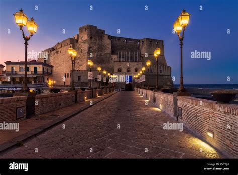 Castel Dell Ovo A Medieval Fortress In The Bay Of Naples Italy Stock