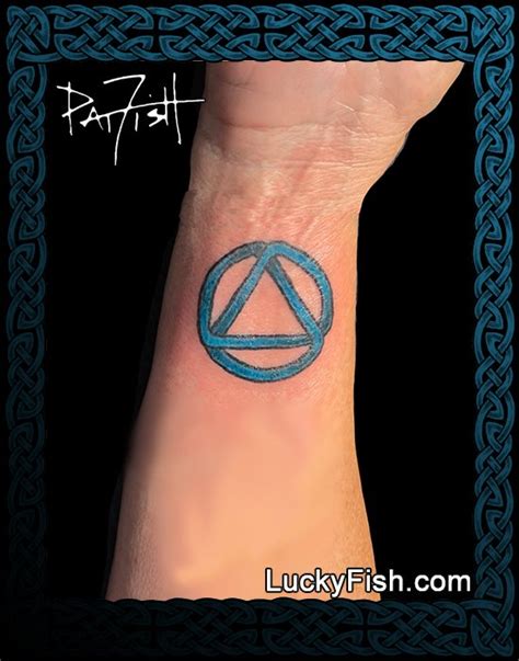 Celtic Aa Alcoholics Anonymous Symbol Tattoo Design Luckyfish Inc