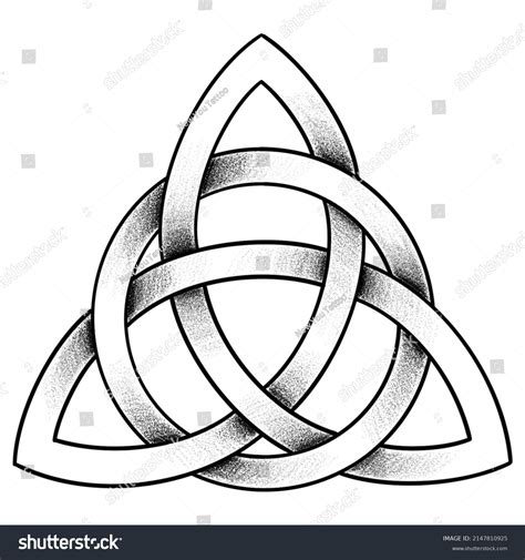 Celtic Trinity Knot Tattoo Design Stock Illustration 2147810925