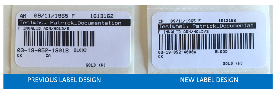 Changes To Specimen Label Design