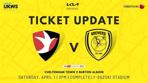 Cheltenham Ticket Update News Burton Albion