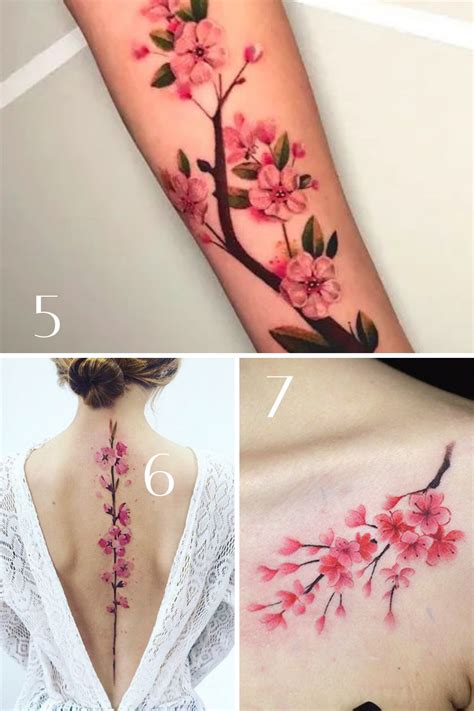 Cherry Blossom Tattoos Beautiful Designs Ideas And Meaning Of Cherry