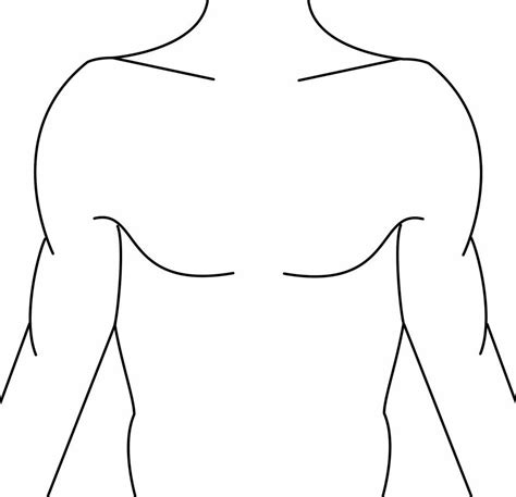 Chest Tattoo Template