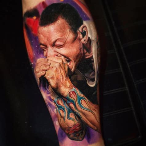 Chester Bennington By Yomicoart Tattoo World Tattoo Chester