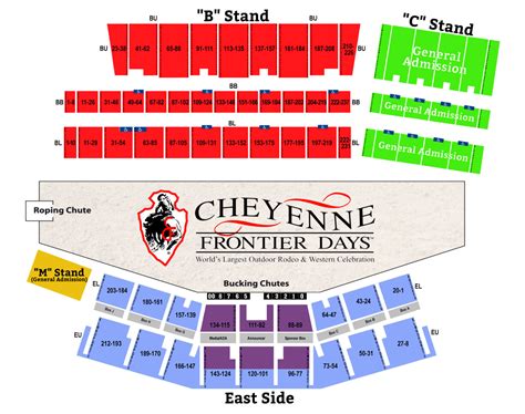 Cheyenne Frontier Days Stadium Map