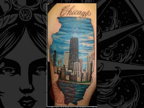 Chicago Tattoo By Jose Perez Jr Chicago Tattoo Shoulder Tattoo Tattoos