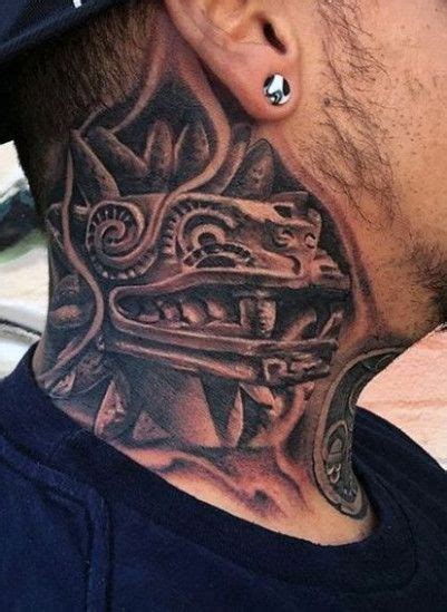 Chicano Aztec Neck Tattoos Chicano Arte Aztec Tattoo Designs Chicano Art Tattoos