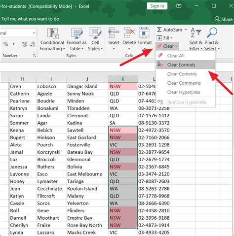 Clear Formatting In Excel How To Remove All Formats In A Cell