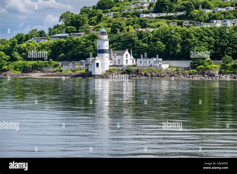 Cloch Lighthouse On The Firth Of Clyde Stock Photo Alamy