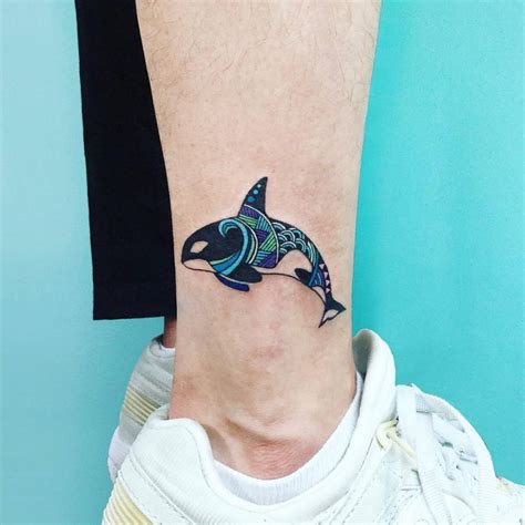 Colorful Killer Whale Tattoo Tattoogrid Net