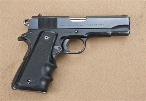 Colt Combat Commander 38 Super Caliber Semi Automatic Pistol Blue