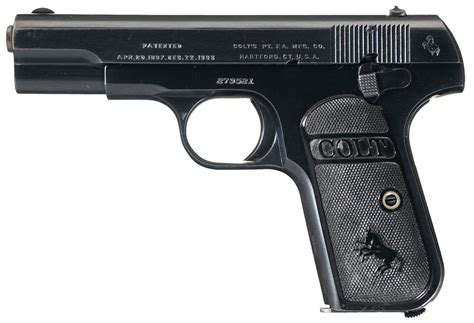 Colt Model 1903 Pocket Hammerless Semi Automatic Pistol Rock Island Auction