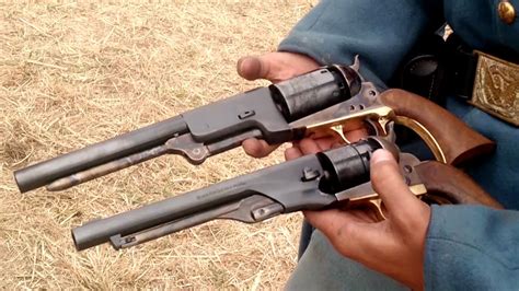 Colt Walker Vs Colt Army Vs 1858 Remington 1St Minn Sharpshoooters