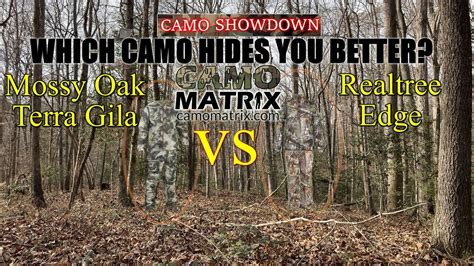 Compare Mossy Oak Terra Gila Vs Realtree Edge With Simulated Deer