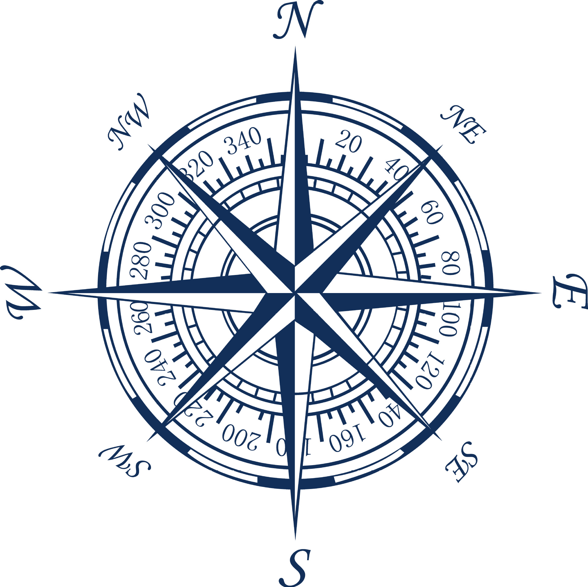 Compass Nautical Wall Art Decals Compass Tattoo Design Wind Rose Compass Tattoo