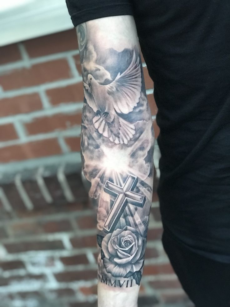 Cool Arm Tattoo For Christian Men Pictures Christian Sleeve Tattoo