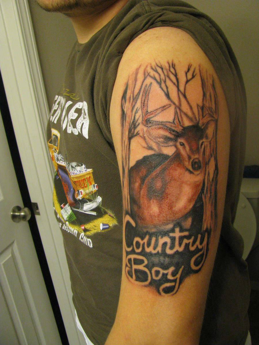 Country Boy Tattoo By Kristen Hilton Country Boy Tattoos Boy Tattoos