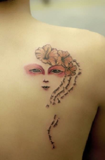 Creative Face And Flower Female Tattoo Female Tattoo Girl Tattoo Free