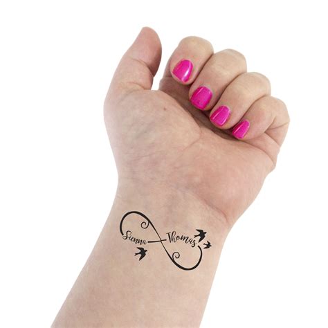 Cursive Name Tattoos Infinity Tattoo Wedding Tattoo Couple Tattoo