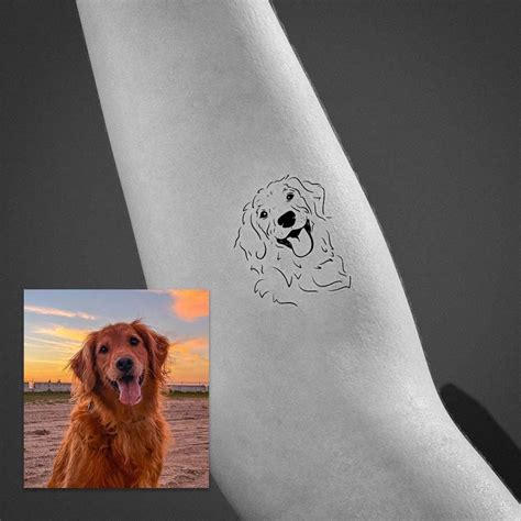 Custom Pet Dog Outline Tattoos Artofit