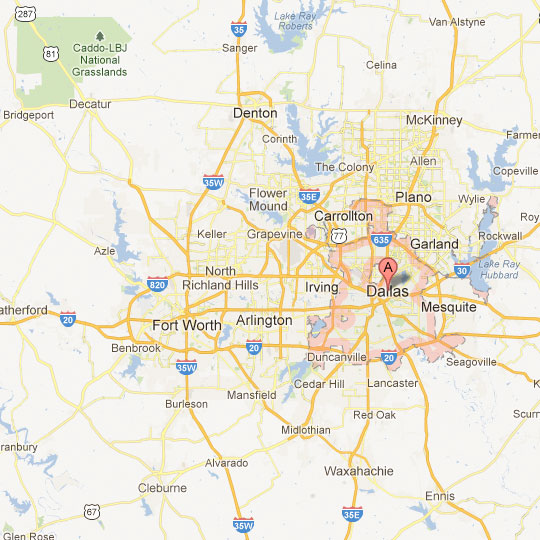 Dallas Fort Worth Map Tour Texas