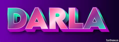 Darla Text Effect And Logo Design Name