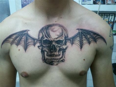 Deathbat Tattoo By Elvin Babayev Matt Shadows A7x Tattoo Avenged