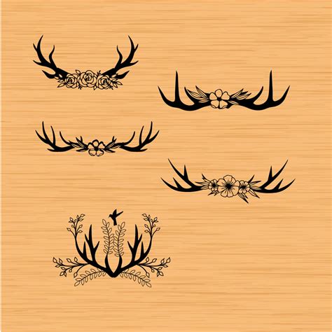 Deer Antlers Svg Bundle Masterbundles