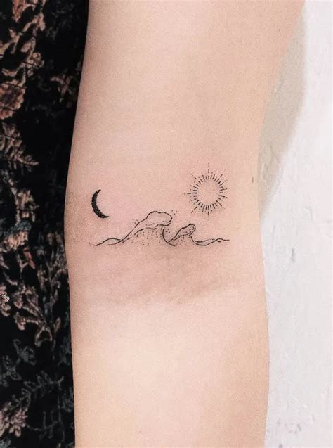 Details 81 Minimalist Sun And Wave Tattoo Best In Cdgdbentre