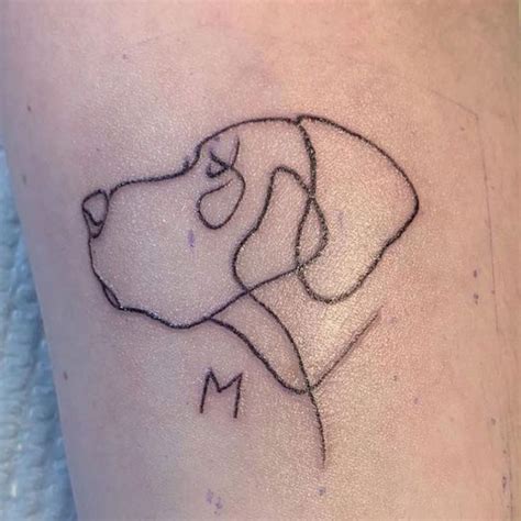 Details More Than 84 Simple Dog Outline Tattoo In Cdgdbentre