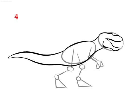 Dino Drawing Ideas How To Draw A Dino Step By Step