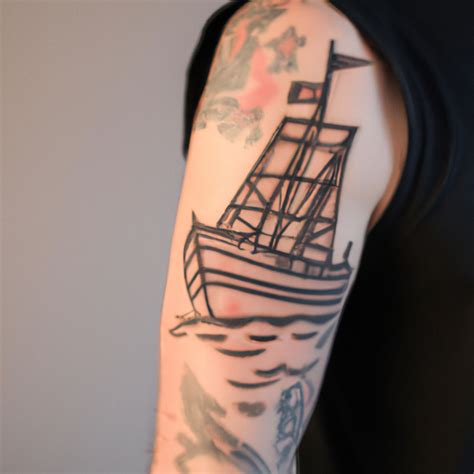 Discover Amazing Ship Tattoo On Side For Men