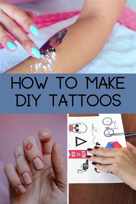 Diy Tattoos How To Make Them At Home Tattooglee Homemade Tattoos