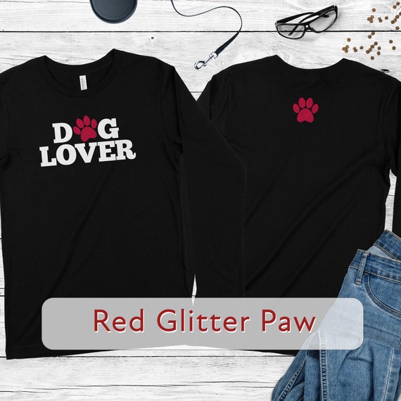 Dog Lover Women Amp 39 S Glitter Shirt Aesthetic Dog Lover Etsy