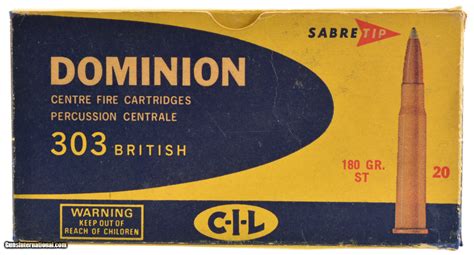 Dominion 303 British Cil Sabre Tip 180 Grain St Ammo