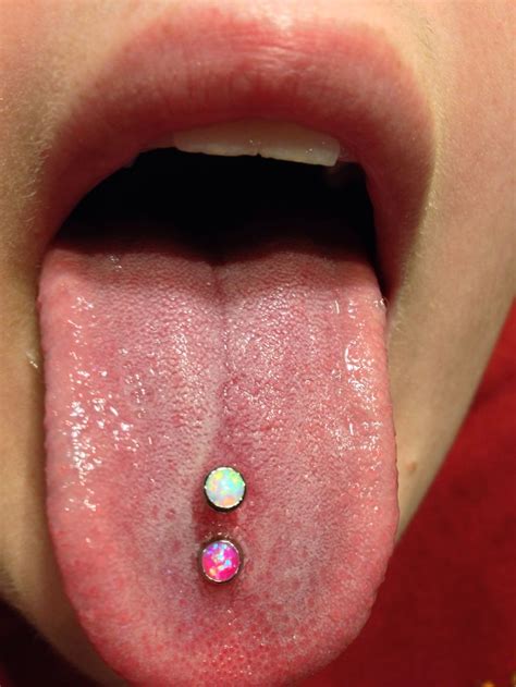 Double Tongue Piercing Cute Double Tongue Piercing