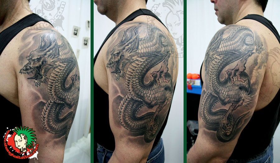 Dragon 1 2 Sleeve Dragon Sleeve Tattoos Dragon Tattoos For Men