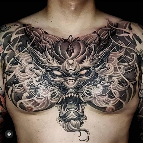 Dragon Chest Tattoo