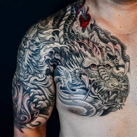 Dragon Tattoo Design For Men On Chest Tattoos For Men Hd Wallpaper