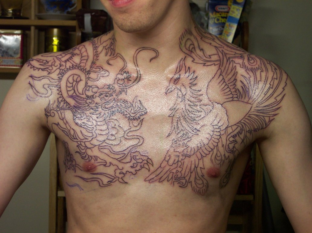 Dragon Tattoo On Chest Designs Ideas And Meaning Tattoos For You