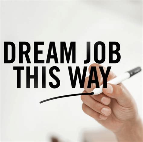 Dream Job Create Your Dream Job Now