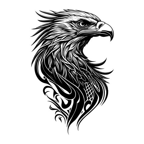 Eagle Tribal Tattoo Design Representing Strength And Freedom In Its